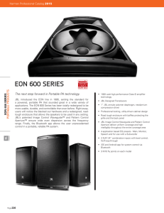 eon 600 series - JBL Professional