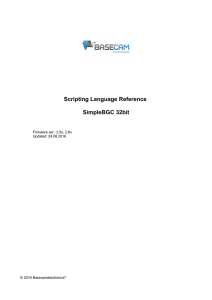 Scripting Language Reference