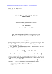 Rational projectively Cohen-Macaulay surfaces of maximum degree