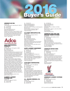 Buyer`s Guide - Fabricare Canada