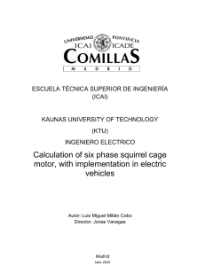 Calculation of six phase squirrel cage motor, with