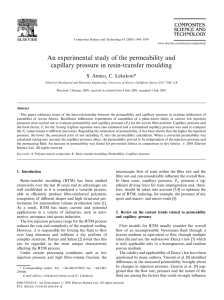 An experimental study of the permeability and capillary