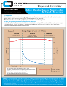 Battery Charging Systems Recommended for Standby Generators