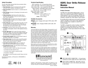 ISDR1 Manual
