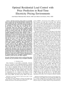 Optimal Residential Load Control with Price Prediction in Real