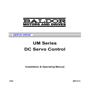 MN1213 UM Series Servo