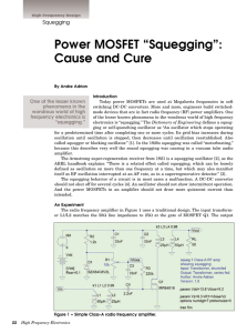 Power MOSFET “Squegging” - High Frequency Electronics