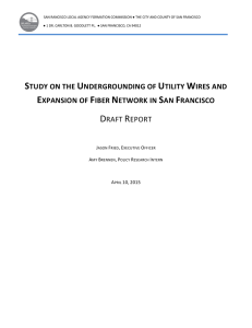 study on the undergrounding of utility wires and expansion