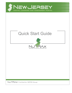 NJTRAx Quick Start Users Guide