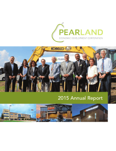 2015 Annual Report - Pearland Economic Development Corporation