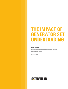 The Impact of Generator Set Underloading