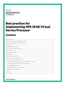 Best practices for implementing HPE 3PAR Virtual Service