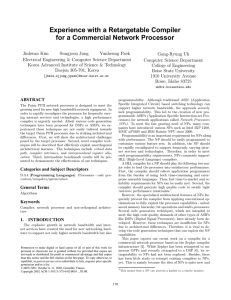 Experience with a Retargetable Compiler for a Commercial Network