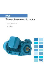 Three-phase electric motor HGF