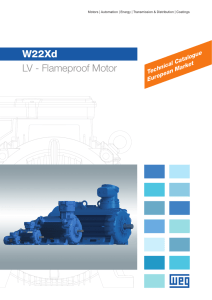 W22Xd LV - Flameproof Motor - Ex Proof Motor Yst Redüktör WEG