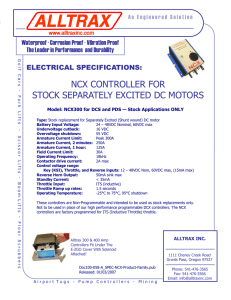 NCX CONTROLLER FOR STOCK SEPARATELY EXCITED DC