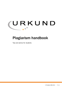 Plagiarism handbook