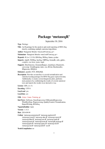 Package `metaseqR`