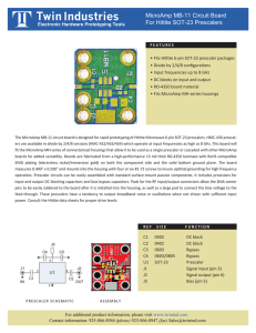 MicroAmp MB-11 Circuit Board For Hittite SOT