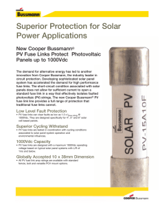 Superior Protection for Solar Power Applications