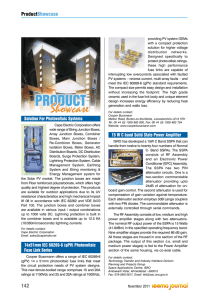 15W Solid State Power Amplifier published in IEEMA Journal