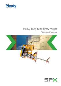 Heavy Duty Side Entry Mixers