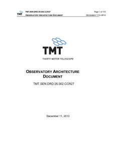 Observatory Architecture Document