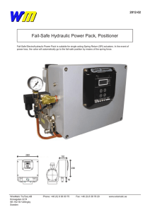 Fail-Safe Hydraulic Power Pack, Positioner