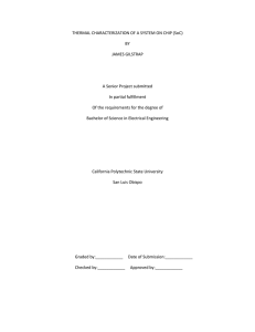 Thermal Characterization of a System on Chip (SoC)