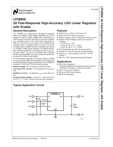LP38856 3A Fast-Response High-Accuracy LDO Linear