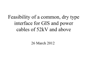 Feasibility of a common, dry type interface for GIS and power cables