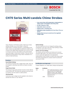 CH70 Series Multi‑candela Chime Strobes