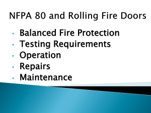 Fire Rated Rolling Doors - Life Safety Organization