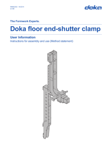 User Information booklet (en) Doka floor end