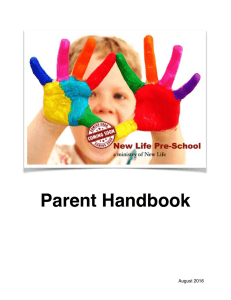 NLPS Parent Handbook - New Life Community Church