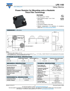 LPS 1100 Datasheet