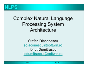 NLPS Complex Natural Language Processing System Architecture
