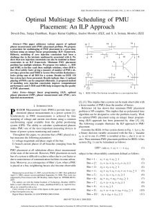 Optimal Multistage Scheduling of PMU Placement