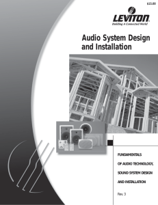 Audio System Design and Installation