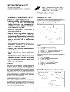 IN STRUC TION SHEET