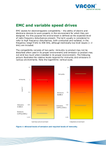 EMC and variable speed drives