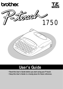 User`s Guide - PtouchDirect