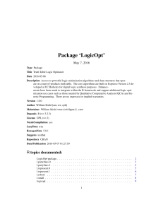 Package `LogicOpt`