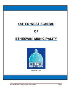 Outer West Scheme Rev 1 - eThekwini Municipality