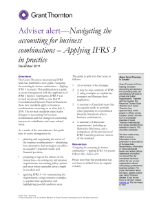 Applying IFRS 3 in practice