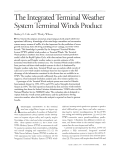 The Integrated Terminal Weather System Terminal Winds Product