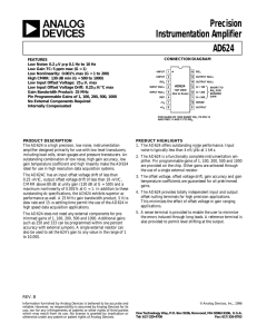 AD624 Precision Instrumentation Amplifier - Rose