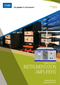 our latest Instrumentation Amplifiers