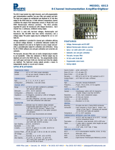 MODEL 6013 8-Channel Instrumentation Amplifier