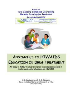 Approaches to HIV/AIDS Education in Drug Treatment